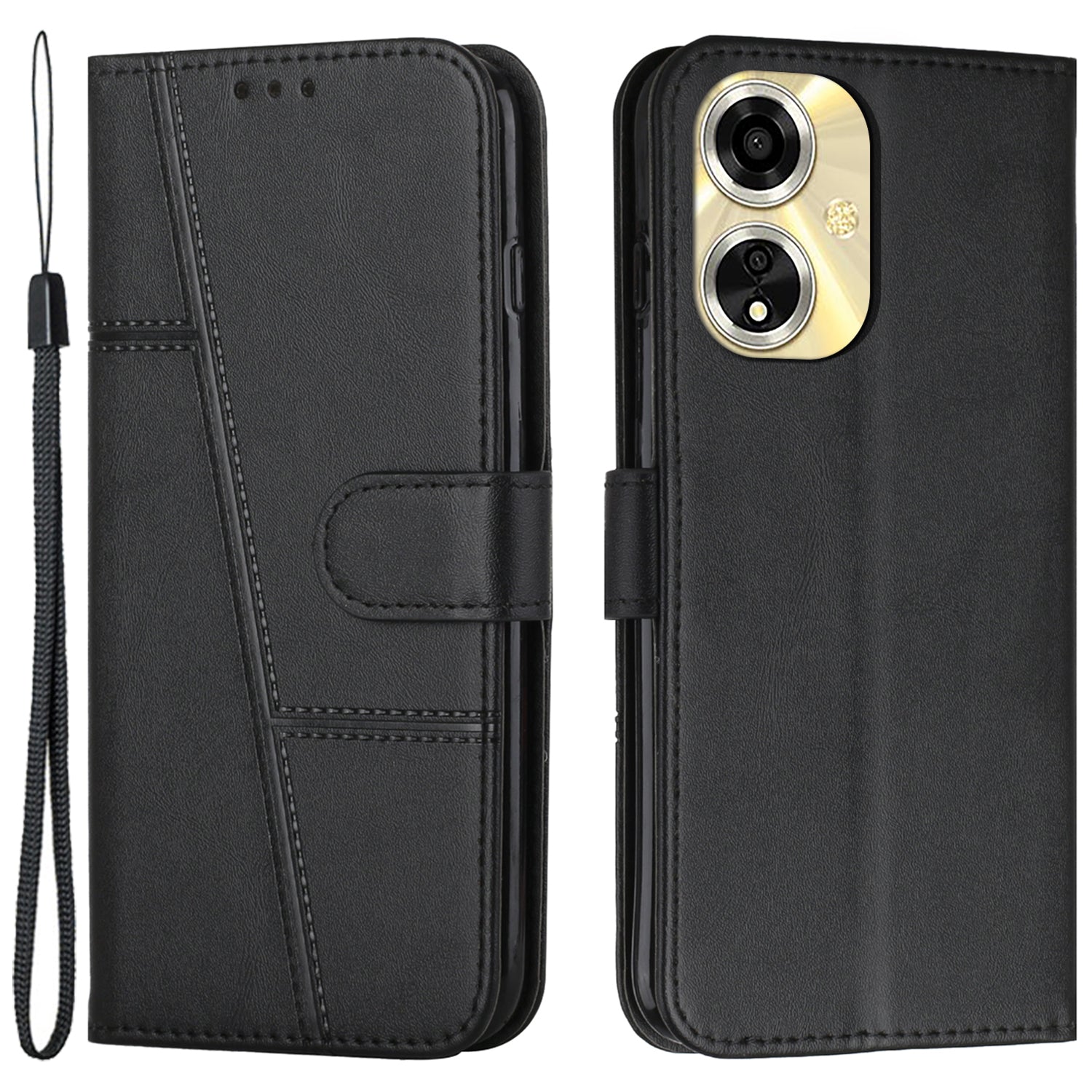 For Oppo A59 5G / A2m 5G Case PU Leather Calf Texture Magnetic Clasp Closure Phone Cover For Oppo A59 5G / A2m 5G Case PU Leather Calf Texture Magnetic Clasp Closure Phone Cover